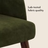 Celia Accent Dining Chair in Deep Olive Velvet Colour