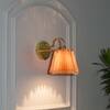 Possio Single Light Wall Fitting with Beige Shade