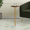 Spritz Metal Drink Table in Gold Finish