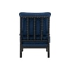 Luxe Boucle Fabric Lounge Chair in Blue Colour