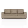 Apollo High Back 3 Seater  Fabric Sofa In Biscuit Velvet Colour