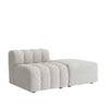 Chiccomfort Wood 2 Seater With Upholstery Non Storage Sofa In Beige Colour