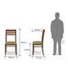 Floyd 6 Seater Dining Table Glass Top With Set Of 6 Zella Dining Chair