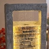 Light Grey Rippled Slate Water Fountain