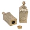 Hanging Etching Square Lantern Set Of 2 In Gold Colour
