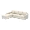 Apollo Sofa (Colour : Pearl, Cushion : Hard, Back Type : Regular, Seating Capacity : Left Aligned 3 Seater + Left Aligned Chaise)