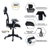 Jeaorda High Back Ergonomic Chair in Black Colour