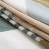 Ziva Multicolor Geometric 350 TC Glaze Cotton Fitted Super King Size Bedsheet with 2 Pillow Covers – Threads