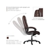Thar Leatherette Executive Chair In Brown Colour