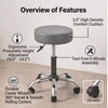 Zen Solid Wood Bar Stool (Olive Leatherette Colour)