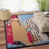 Imperial Knots Abstract Kilim Hand Woven Dhurrie 5x8 Feet