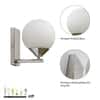 Orbit Single Light Opal Glass Wall Lamp