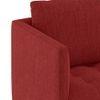 Florence Premium 3 Seater Fabric Sofa in Salsa Red Colour