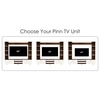 Bluewud Pinn Engineered Wood Tvcabinet In Brown Maple & White Finish