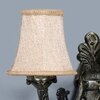 Devansh Dual Gold  Antique Wall Mounted Lamp With Beige Jute Shade