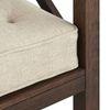 Farmone 2 Seater Wooden Sofa (Brown)