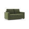 Apollo Compact High Back 2 Seater Fabric Sofa in Moss Green Colour