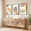The Castle Decor Boho Abstract Botanical Wall Art Set of 3 Design 14 11x17 Inch