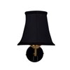 Devansh Gold Wall Mounted Lamp With Black Cotton Shade