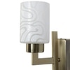 Eliante Modern Wall Lights Mild Steel & Glass Material Antique & White Finish