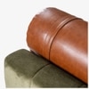 Solace Solid Wood Day Bed with Arm in Green Colour