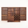 Calipo Sheesham Wood Bar Cabinet in Honey Oak Finish