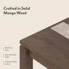 Atlas Crest Storage Solid Wood Dining Table With 6 Reed Cane Chairs (Finish : Danish Walnut, Chair Colour : Grey Floral)