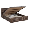 Shashi Sheesham Wood King Size Bed In Provincial Teak Finish With Hydraulic Storage (72 x 78 inches)
