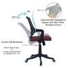 Ddeasirea Mid Back Ergonomic Chair in Brown Colour