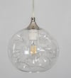 SAVANNAH Modern Single Light Stainless Steel Glass Pendant