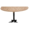 Laura Beige Jute Table lamp with Wood & Iron Base