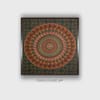 Beige Red Warli Printed Framed Canvas Wall Prints Canvas Wall Prints Set of 1 Multicolor Matte