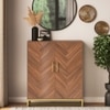 Nina 24 Pairs Solid Wood Shoe Cabinet In Amber Walnut Finish