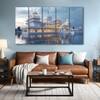 The Castle Decor Ram Mandir Wall Painting Wooden Framed 27x48 Inch (Style 4)