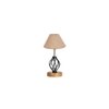 Rowan Beige Jute Table lamp with Wood & Iron Base