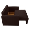 Melano Pull Out Sofa cum Bed in Brown Colour