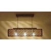 Oblique 36 Centrum Brown Wooden 3 Series Hanging Lamp