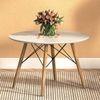 Ormond Round Solid Wood Coffee Table In White Finish