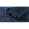 Journey Blue Solid Natural Fiber 24x16 inches Anti-Skid Bath Mat
