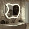 Artistic Apple LED  Mirror Creative Illuminated Mirror with Touch Sensor