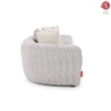 Opus 3 Seater Fabric Sofa in Dusk Grey Colour