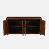 Sheesham Wood 4 Door Sideboard In Provincial Teak Finish
