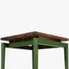 Chalet Teak Wood Side Table in Olive Green Colour