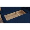 Wego 3 Seater LHS Pull Out Sofa cum Bed  in Navy Blue Colour