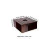 Milan Sheesham Wood Coffee Table In Walnut Finish