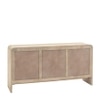 Myr Solid Mango Wood Sideboard with 3 Door in White Wash Finish