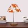 Devansh Multicolor Cotton Table Lamp With  Natural  Wood Base  & Steel Pipe (10X16.25 Inches)-39
