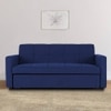 Medas 3 Seater Pull Out Sofa cum Bed  in Navy Blue Colour