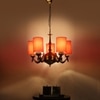 Devansh Dual Gold  Antique Wall Mounted Lamp With Off-White Cotton Shade
