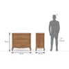 Taahira Solid Wood Chest Of Drawers in Natural Teak Finish